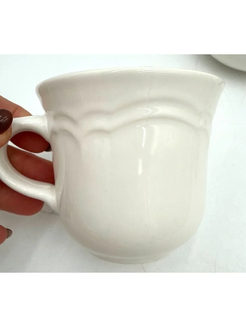 Vintage Set of Ceramic Lidded Condiment Bowls with 2 Coffee Cups Cottagecore